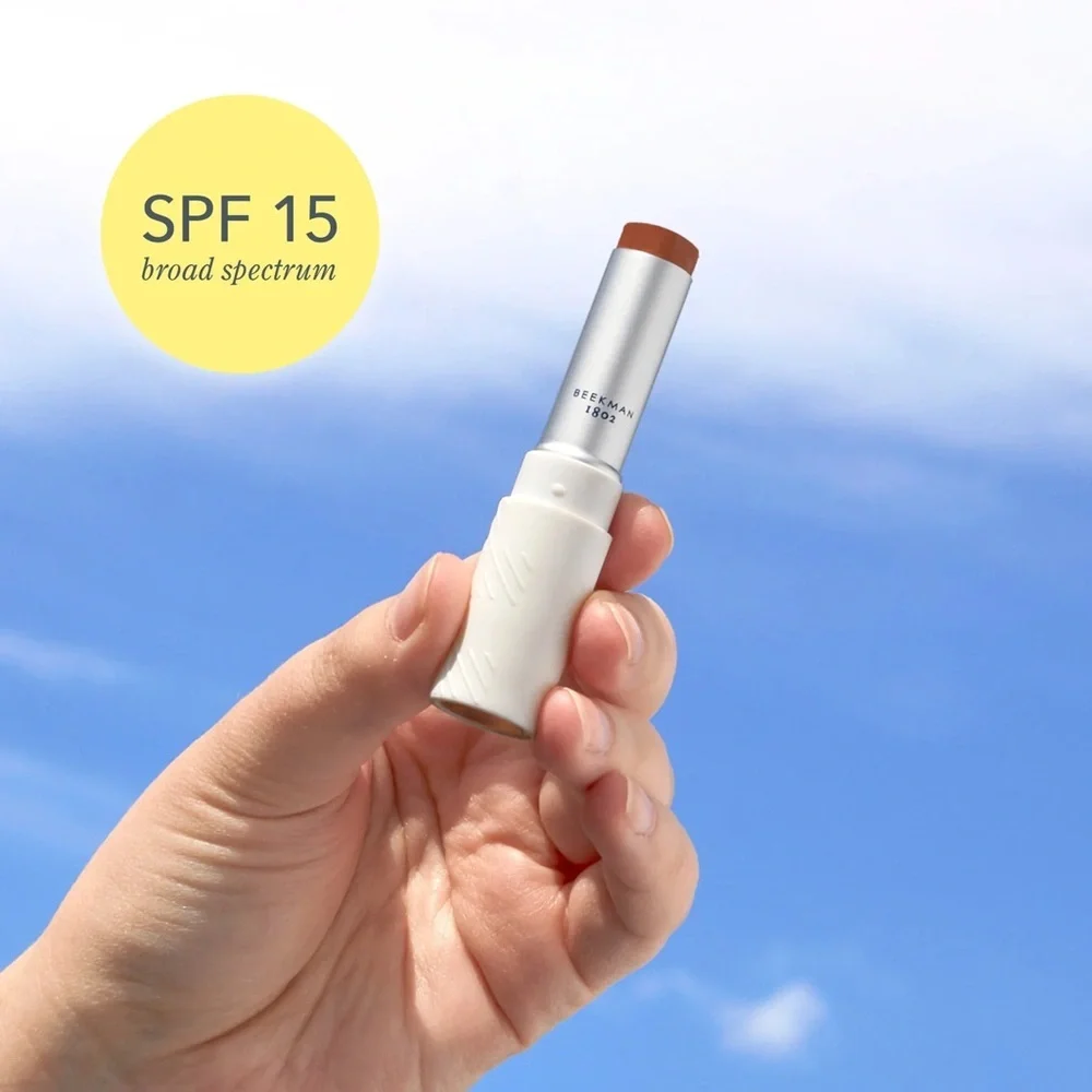 Beekman 1802 Spicy Nudey SPF 15 Tinted Lip Cream Set of 2 NWT